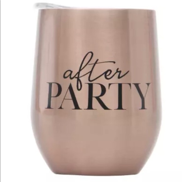 Mytagalongs Set of 2 Rose Gold Wine Tumblers - Picture 3 of 3